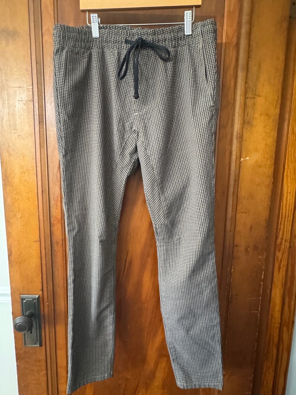 PacSun Houndstooth Drawstring Jogger Pants Plaid Size M